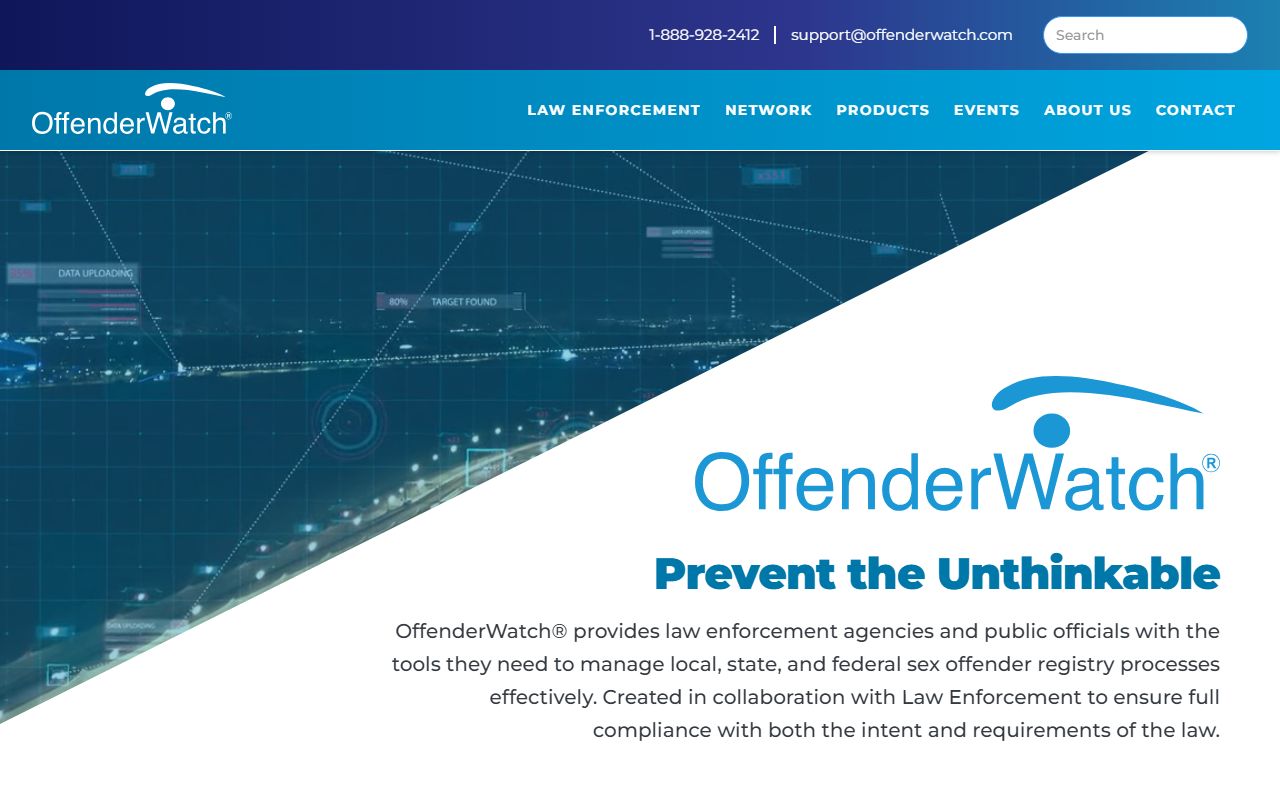 OffenderWatch platform used by DeSoto Parish Sheriff's Office for sex offender registry